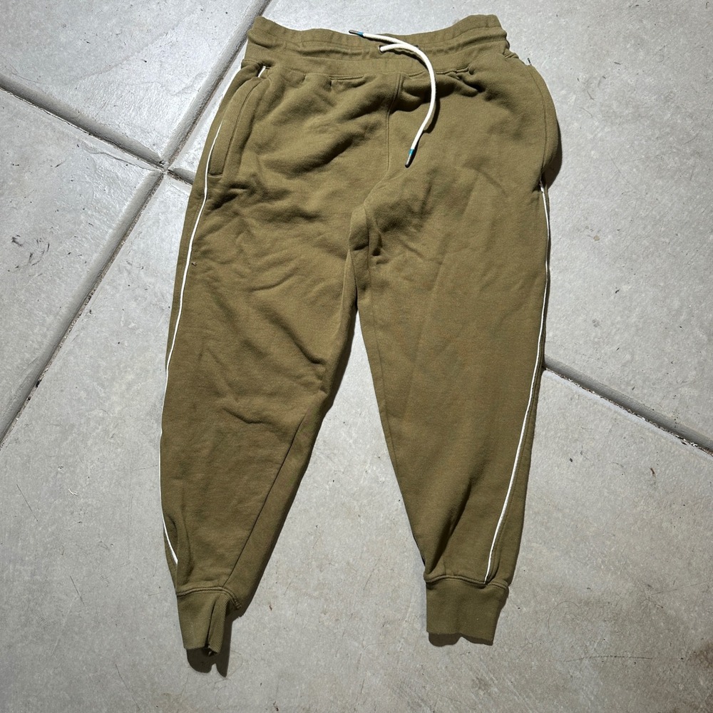 Cotopaxi Do Good Joggers Mens Medium Green Fleece Sweatpants Piping Pockets‎
